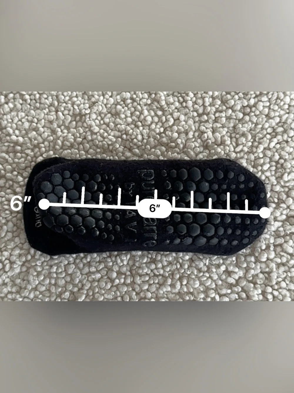Pure Barre by tavi sticky grip low rise socks black SM VA Virginia